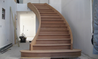 Box Mahogany Curved Stair