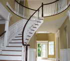 Round Staircase with Railing